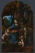 Leonardo  Da Vinci The Virgin of the Rocks oil painting picture wholesale